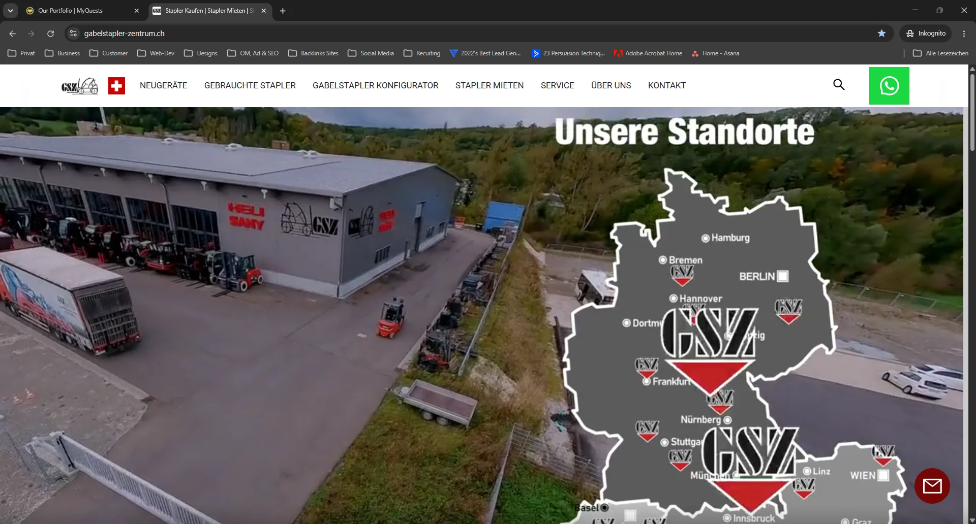 Erich Janusch Website Screenshot