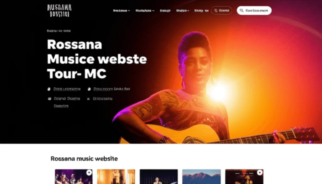 Rossana Website Screenshot