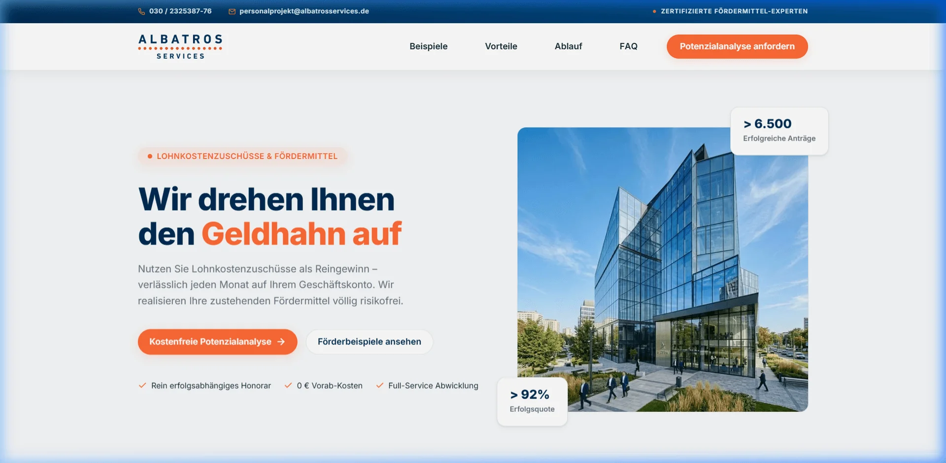 Dr. Eberhard Spittler Website Screenshot