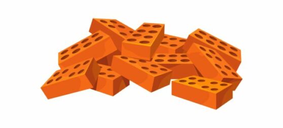Pile of bricks as a building material like what a page builder or page builders would be
